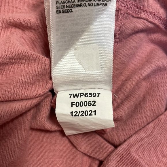 Lucky Brand Boho Smocked Leaf Embroidered Tassels Elbow Sleeves Dusty Pink Top M - Picture 12 of 13